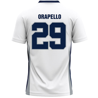 Monmouth - NCAA Men's Lacrosse : Patrick Orapello - White Lacrosse Jersey-1