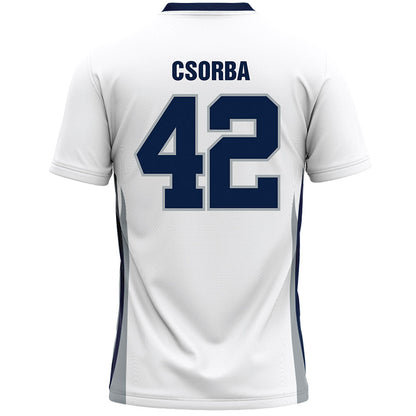 Monmouth - NCAA Men's Lacrosse : James Csorba - White Lacrosse Jersey-1