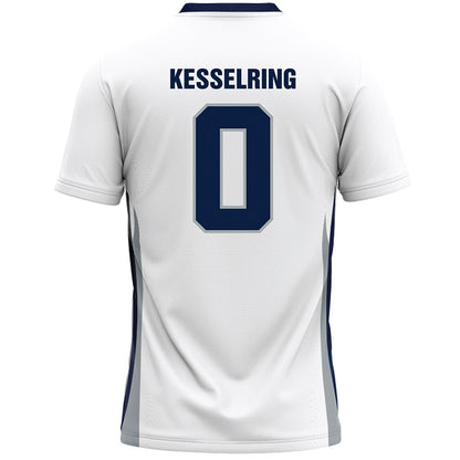 Monmouth - NCAA Men's Lacrosse : Caden Kesselring - White Lacrosse Jersey-1