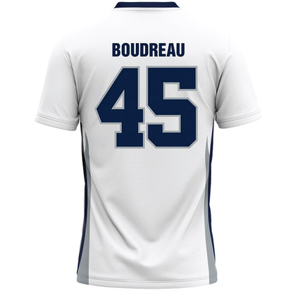 Monmouth - NCAA Men's Lacrosse : Mitch Boudreau - White Lacrosse Jersey-1