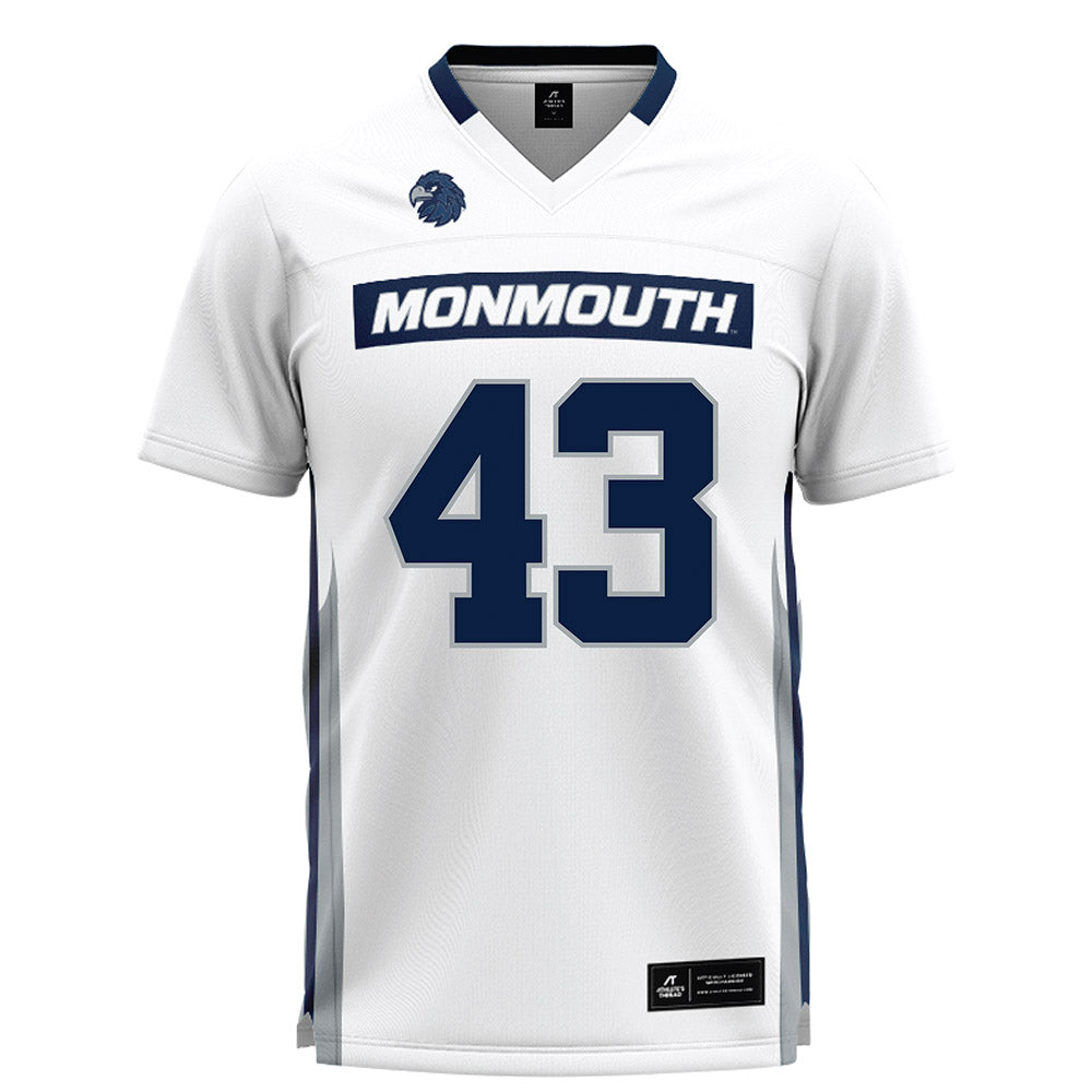 Monmouth - NCAA Men's Lacrosse : Lance Martineau - White Lacrosse Jersey-0