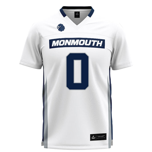 Monmouth - NCAA Men's Lacrosse : Caden Kesselring - White Lacrosse Jersey-0