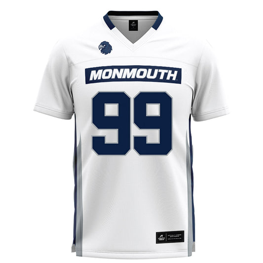 Monmouth - NCAA Men's Lacrosse : Kevin Ring - White Lacrosse Jersey-0