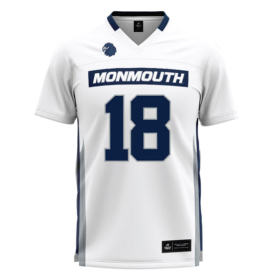Monmouth - NCAA Men's Lacrosse : Gavin Seaman - White Lacrosse Jersey-0