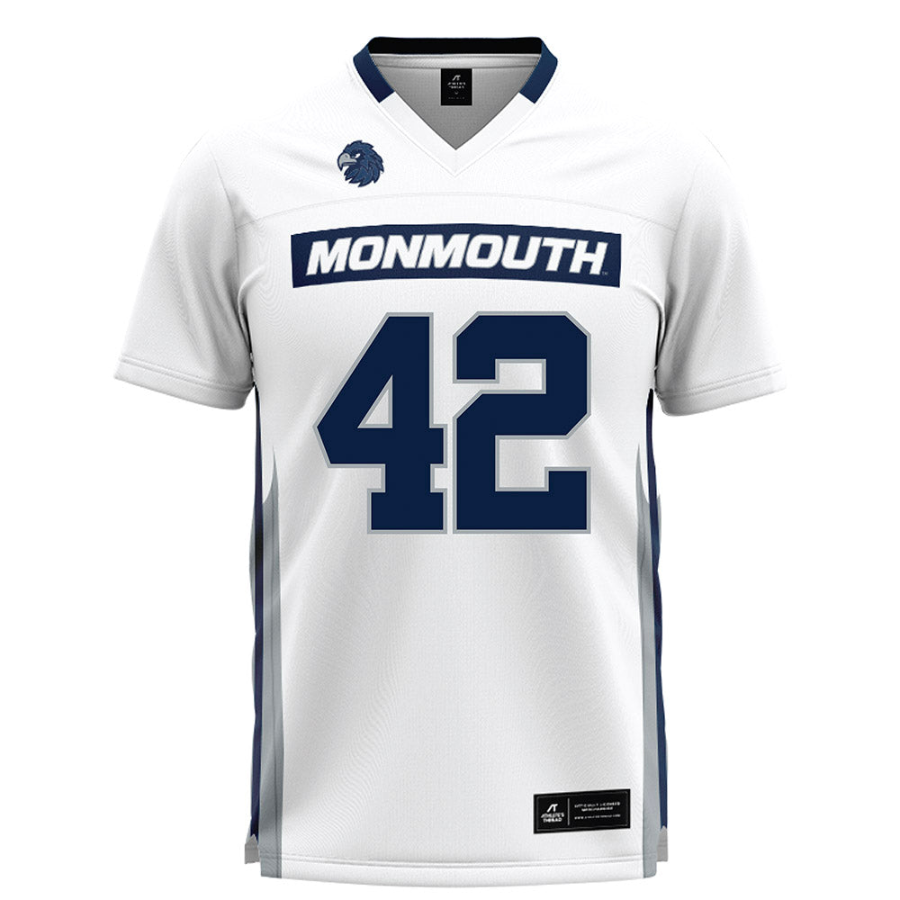 Monmouth - NCAA Men's Lacrosse : James Csorba - White Lacrosse Jersey-0