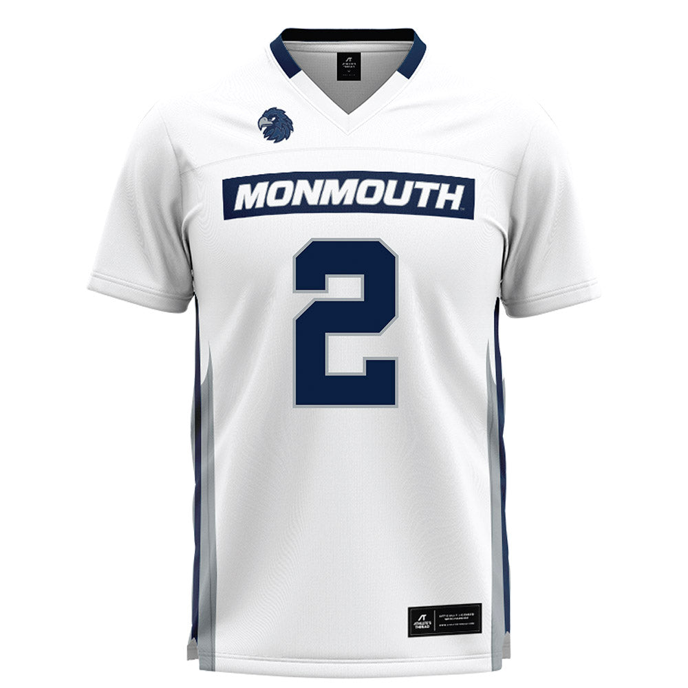 Monmouth - NCAA Men's Lacrosse : Matt Dollive - White Lacrosse Jersey-0
