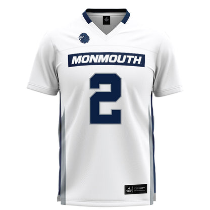 Monmouth - NCAA Men's Lacrosse : Matt Dollive - White Lacrosse Jersey-0