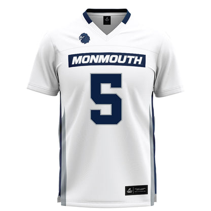 Monmouth - NCAA Men's Lacrosse : Ethan Cronk - White Lacrosse Jersey-0