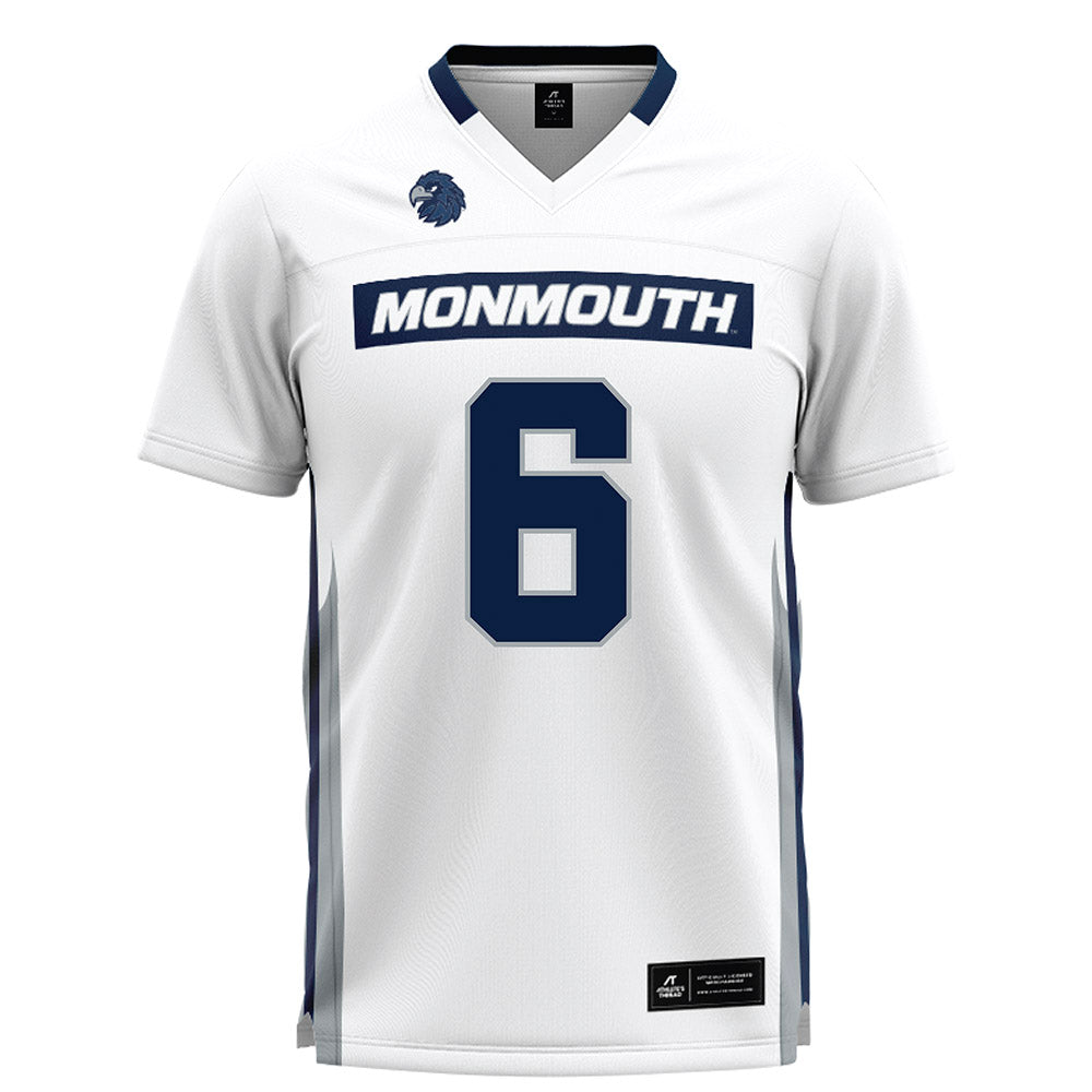 Monmouth - NCAA Men's Lacrosse : Ryan O'Rourke - White Lacrosse Jersey-0