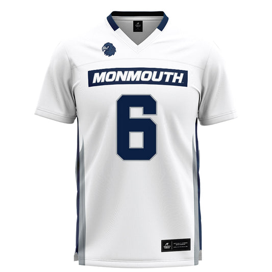 Monmouth - NCAA Men's Lacrosse : Ryan O'Rourke - White Lacrosse Jersey-0