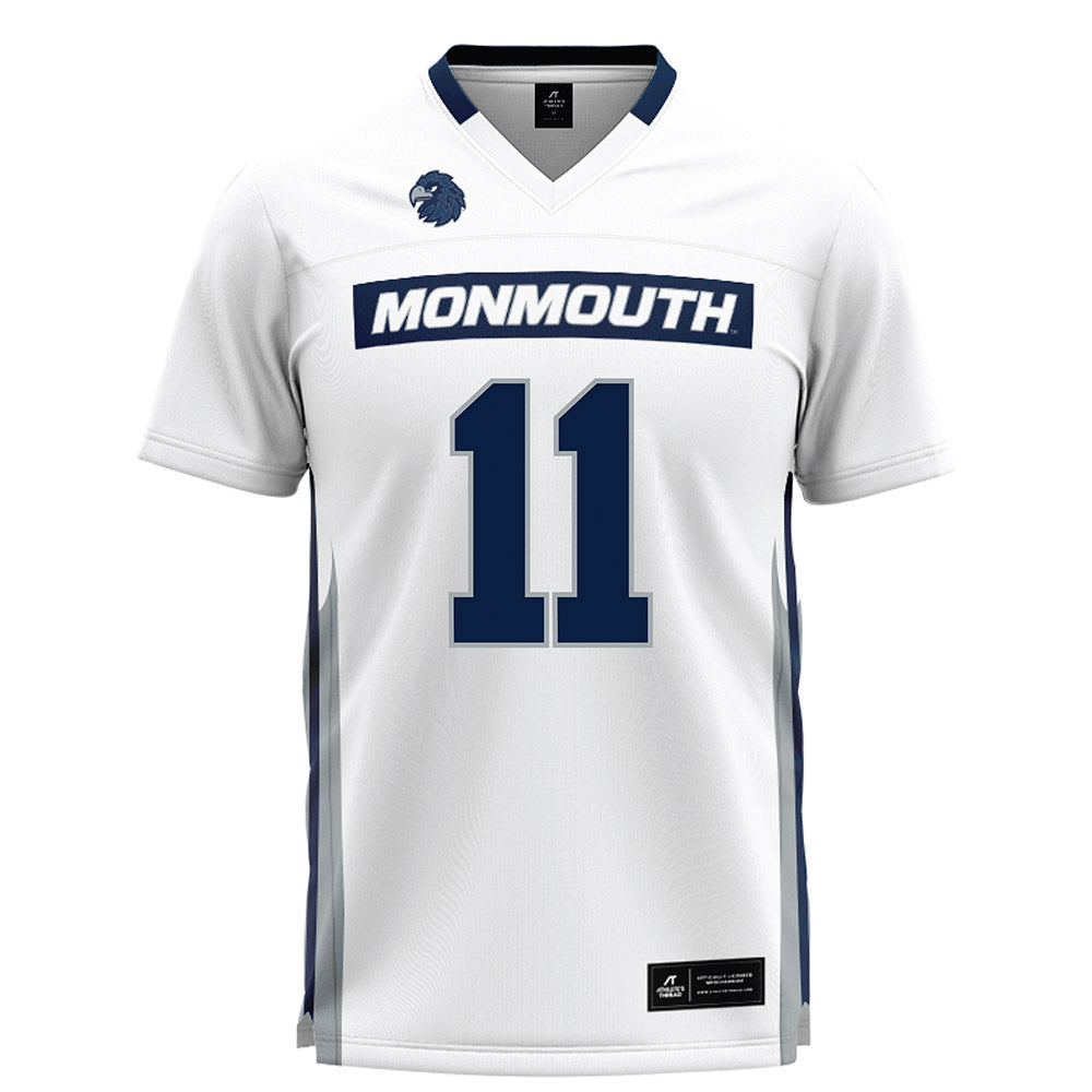 Monmouth - NCAA Men's Lacrosse : Sean Ketchen - White Lacrosse Jersey-0
