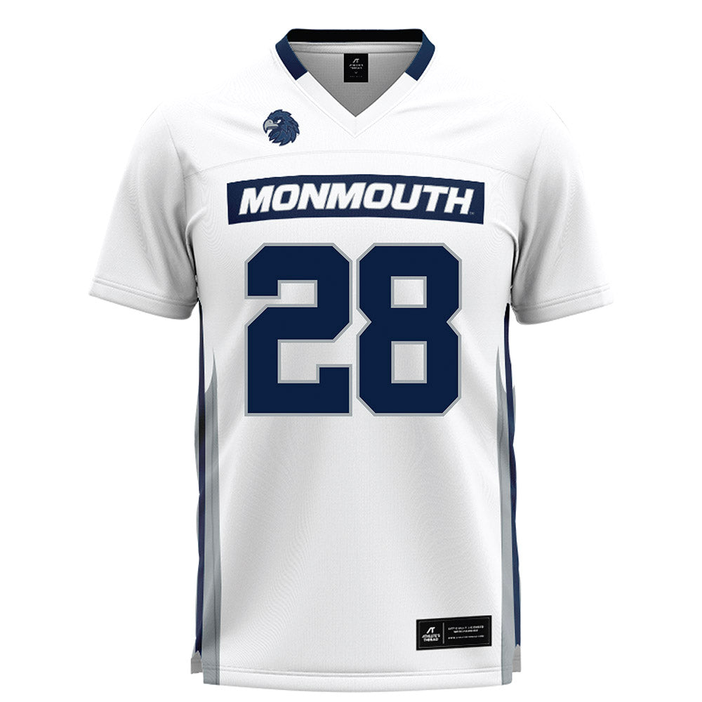 Monmouth - NCAA Men's Lacrosse : Sean Massett - White Lacrosse Jersey-0