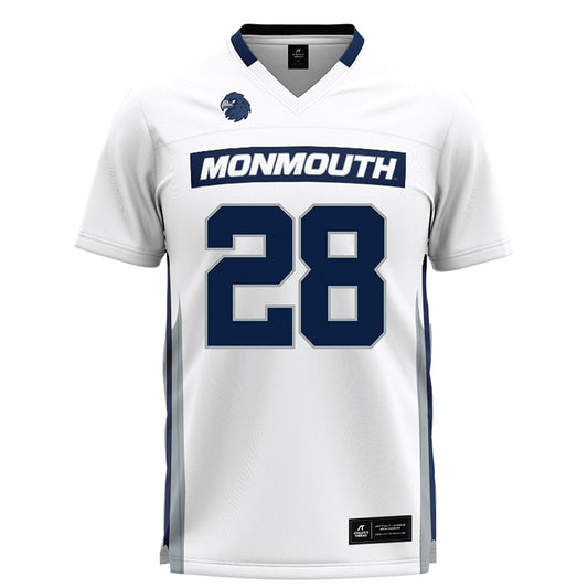 Monmouth - NCAA Men's Lacrosse : Sean Massett - White Lacrosse Jersey-0