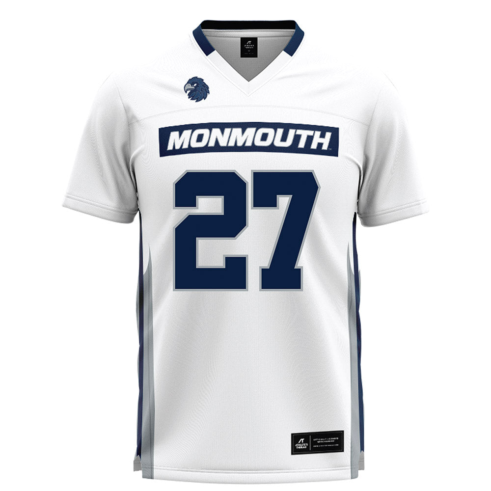 Monmouth - NCAA Men's Lacrosse : Will Brimhall - White Lacrosse Jersey-0