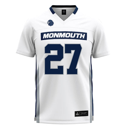 Monmouth - NCAA Men's Lacrosse : Will Brimhall - White Lacrosse Jersey-0