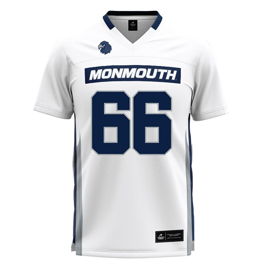 Monmouth - NCAA Men's Lacrosse : Sean Donegan - White Lacrosse Jersey-0