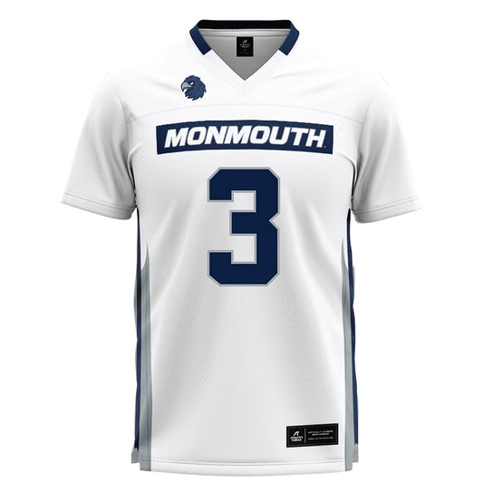 Monmouth - NCAA Men's Lacrosse : Hayden Chester - White Lacrosse Jersey-0
