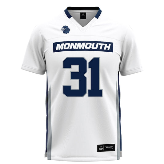 Monmouth - NCAA Men's Lacrosse : Brayden Lasensky - White Lacrosse Jersey-0
