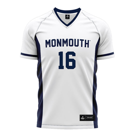 Monmouth - NCAA Men's Soccer : Colin Volpe - White Soccer Jersey-0