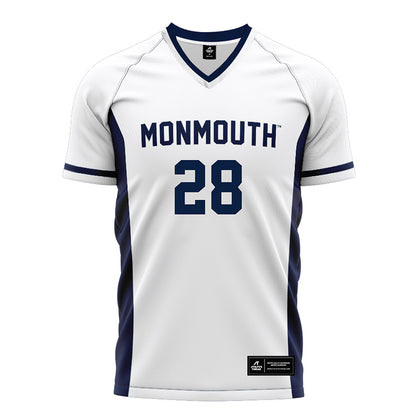 Monmouth - NCAA Men's Soccer : Jasen Bottini - White Soccer Jersey-0