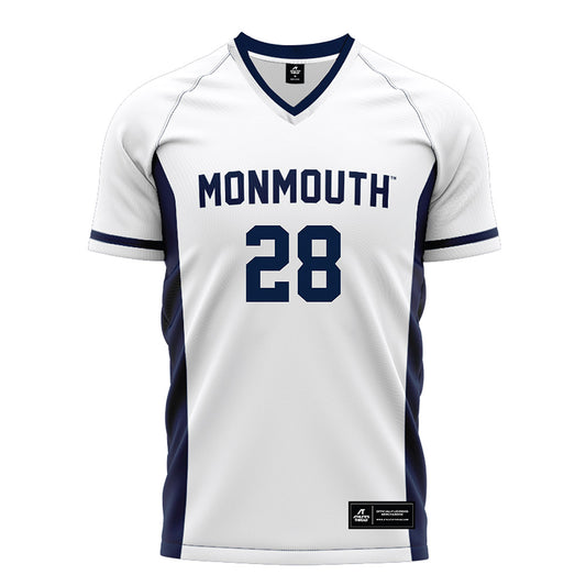 Monmouth - NCAA Men's Soccer : Jasen Bottini - White Soccer Jersey-0