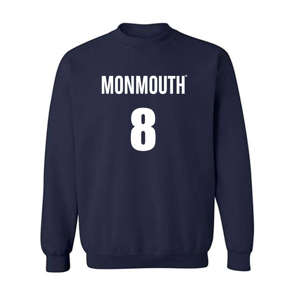 Monmouth - NCAA Men's Basketball : Christopher Green - Replica Shersey Crewneck Sweatshirt-0