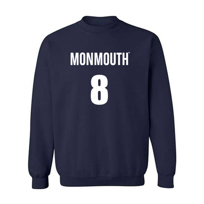 Monmouth - NCAA Men's Basketball : Christopher Green - Replica Shersey Crewneck Sweatshirt-0