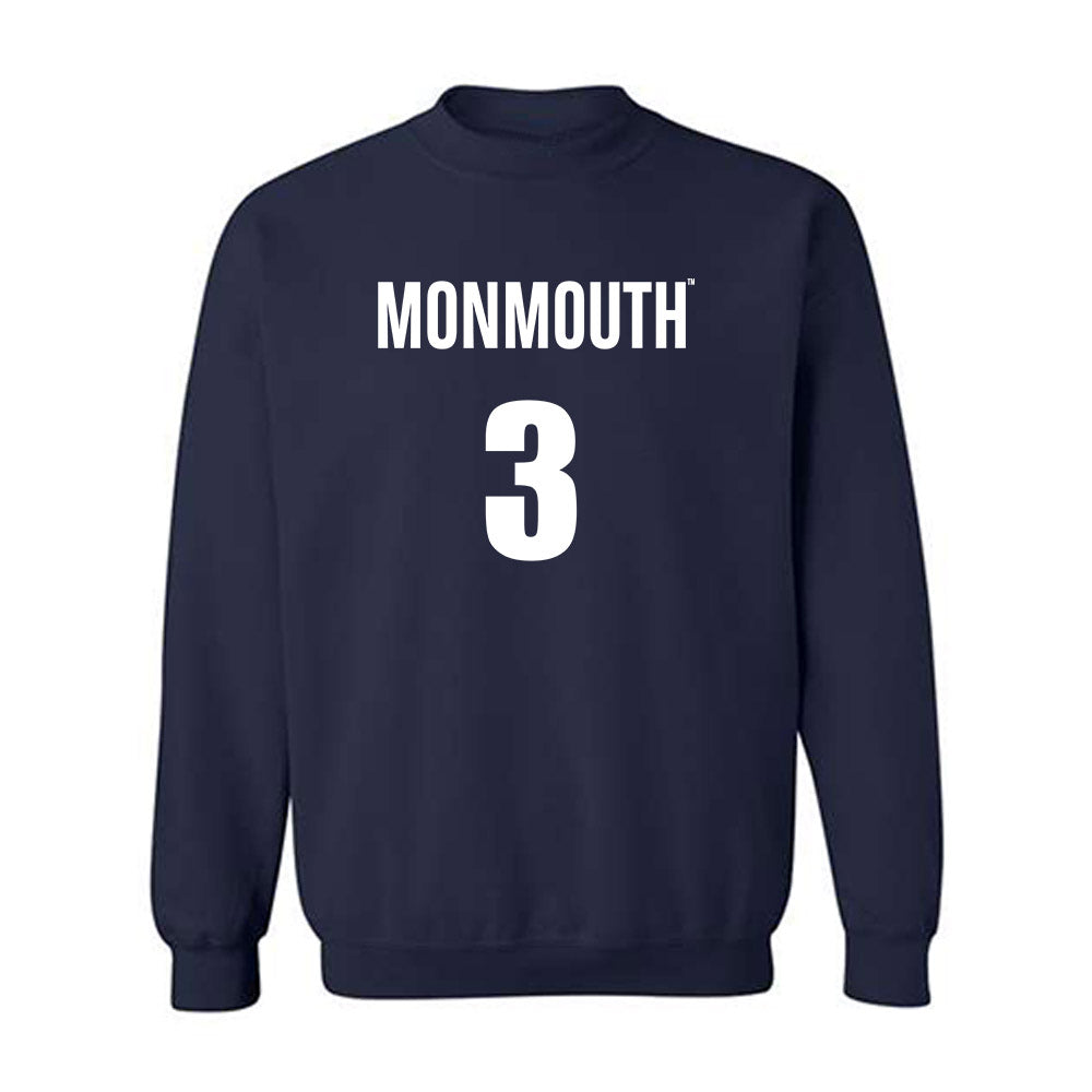 Monmouth - NCAA Men's Basketball : Anthony Martinez - Replica Shersey Crewneck Sweatshirt-0