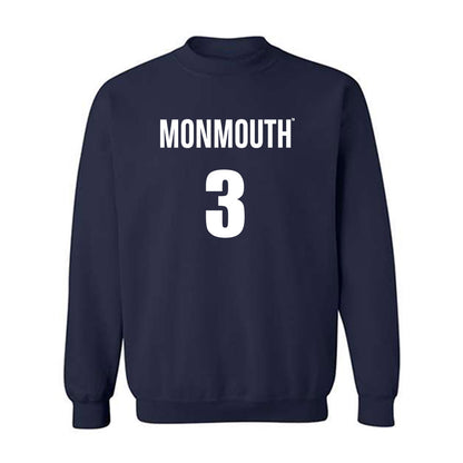 Monmouth - NCAA Men's Basketball : Anthony Martinez - Replica Shersey Crewneck Sweatshirt-0