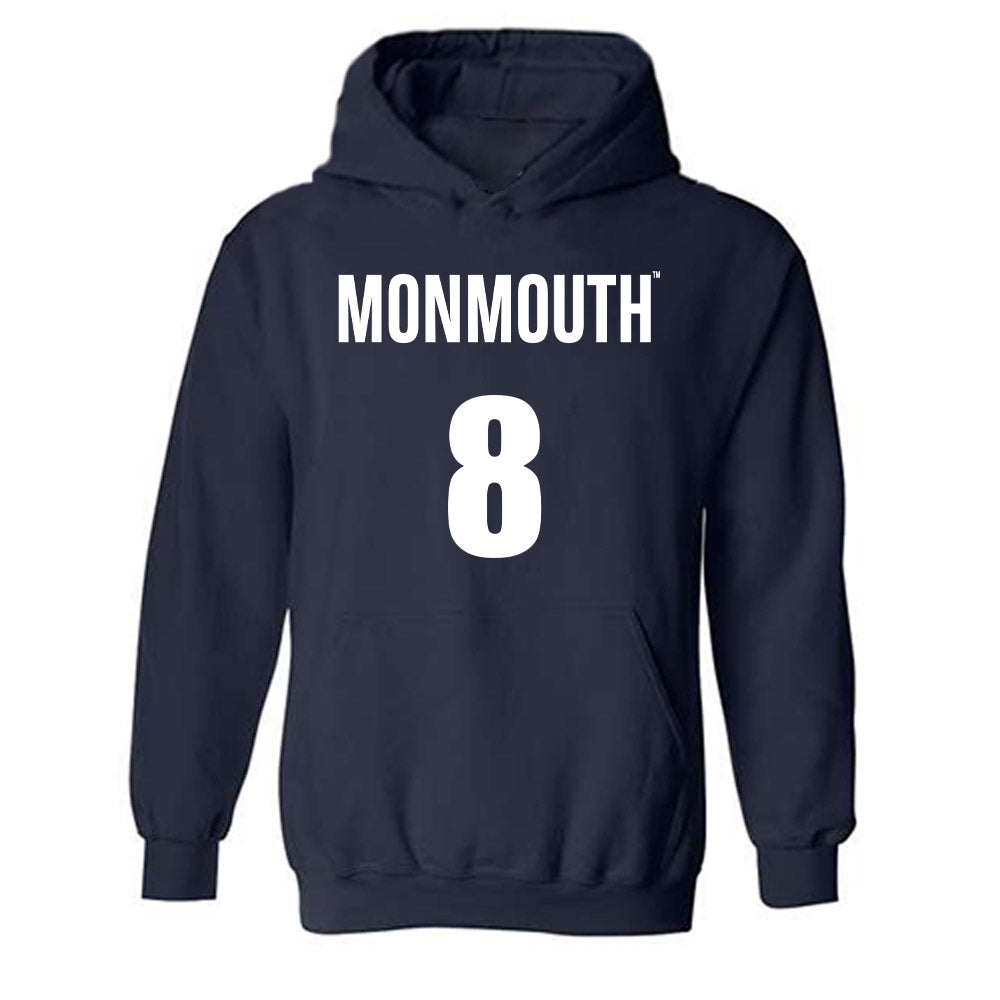 Monmouth - NCAA Men's Basketball : Christopher Green - Replica Shersey Hooded Sweatshirt-0