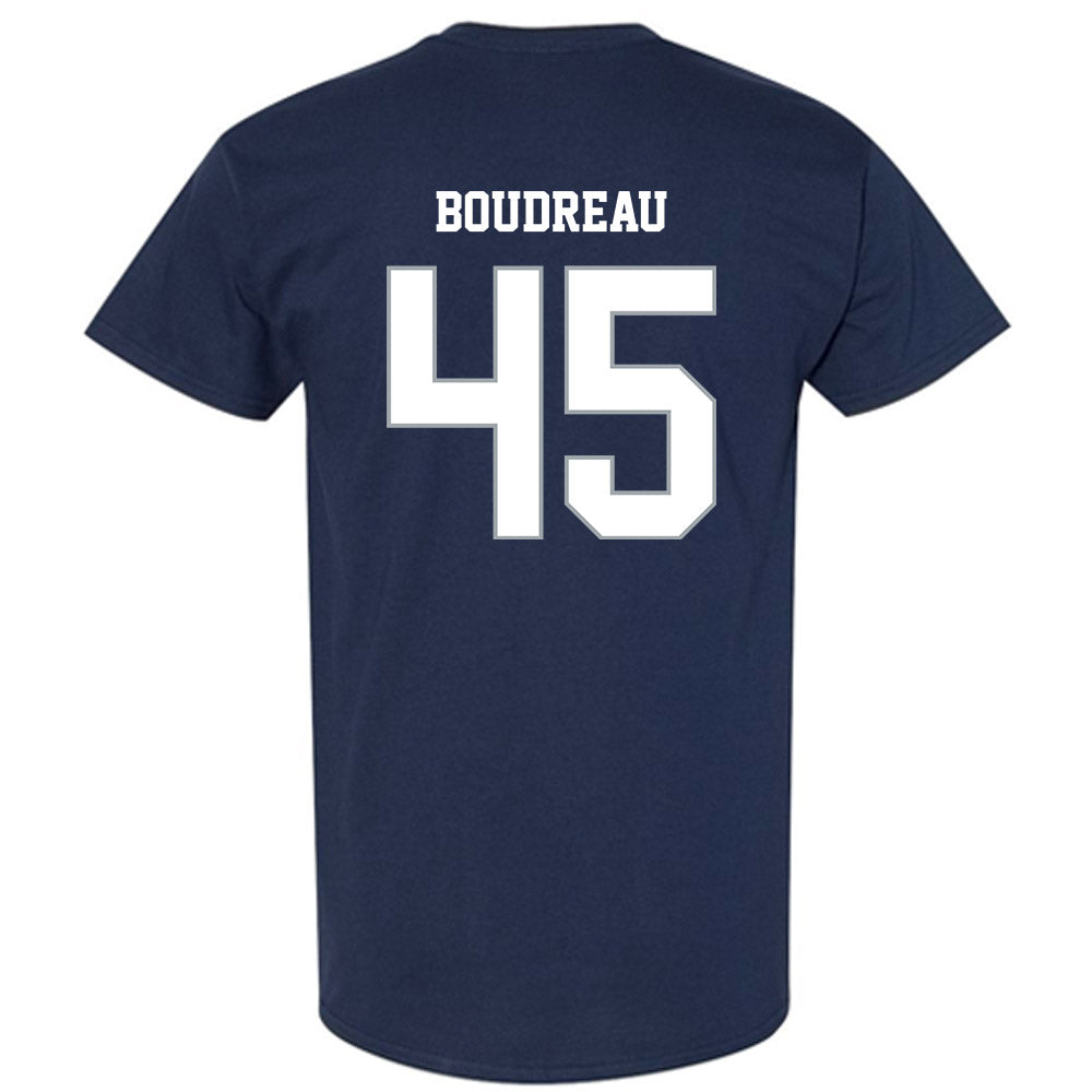 Monmouth - NCAA Men's Lacrosse : Mitch Boudreau - Blue T-Shirt-1