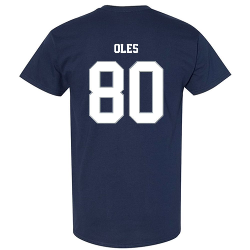 Monmouth - NCAA Men's Lacrosse : Lincoln Oles - Blue T-Shirt-1