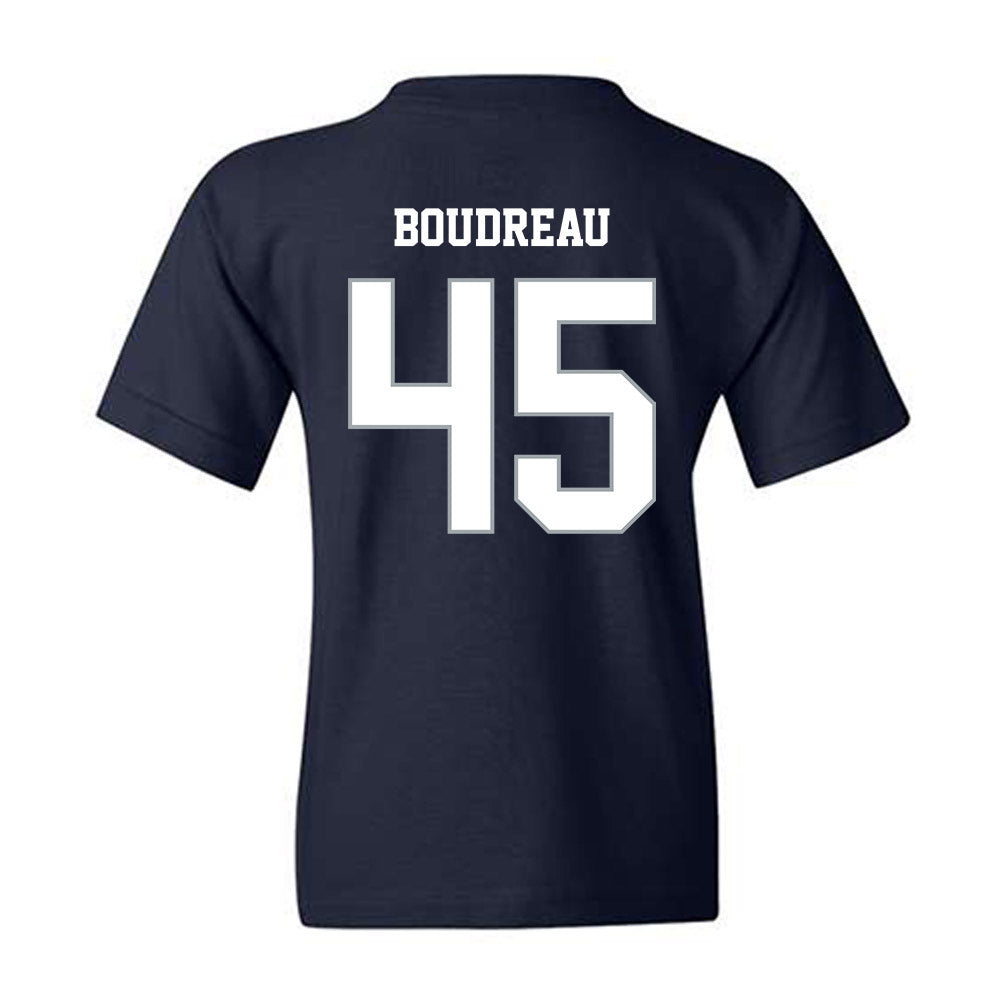 Monmouth - NCAA Men's Lacrosse : Mitch Boudreau - Blue Youth T-Shirt-1