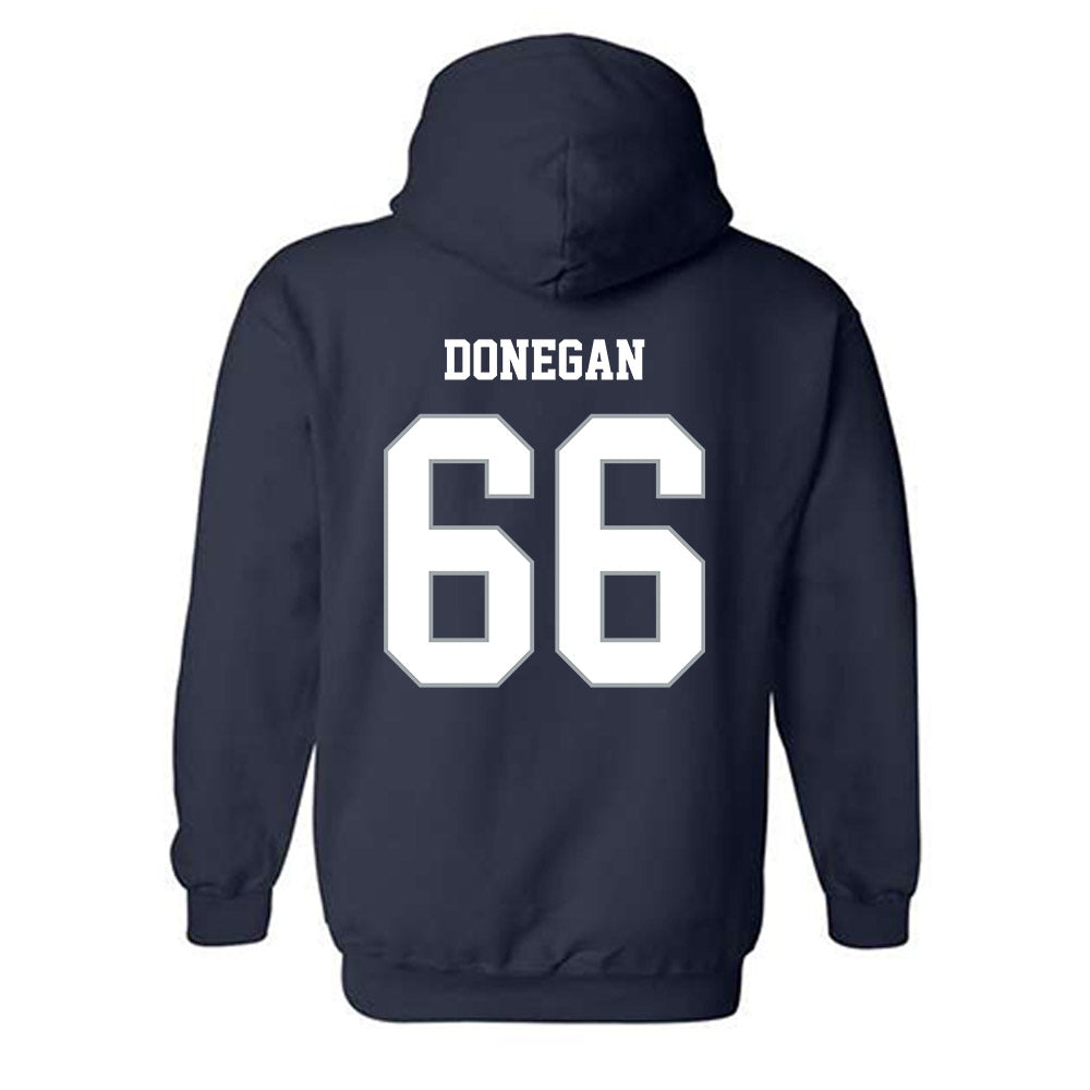 Monmouth - NCAA Men's Lacrosse : Sean Donegan - Blue Hooded Sweatshirt-1