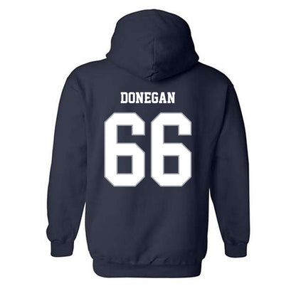 Monmouth - NCAA Men's Lacrosse : Sean Donegan - Blue Hooded Sweatshirt-1