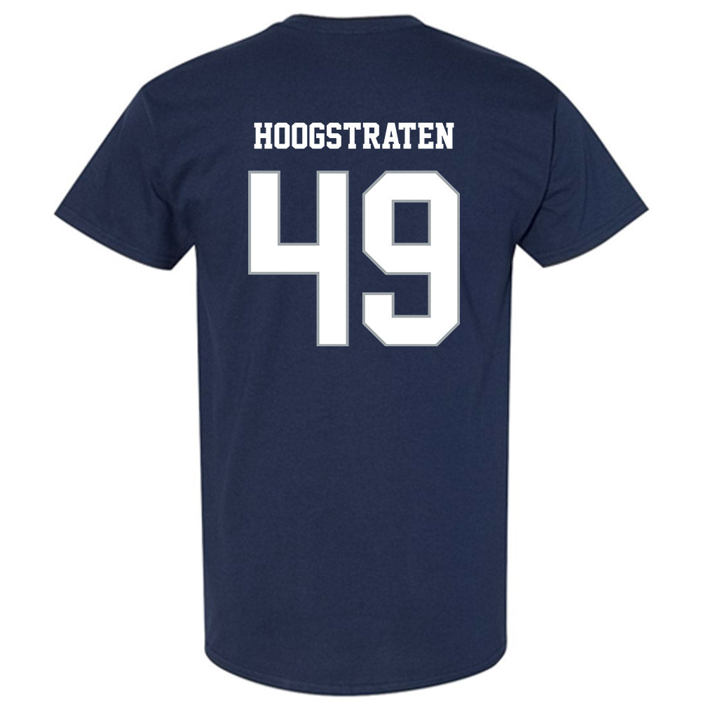 Monmouth - NCAA Men's Lacrosse : Kade Hoogstraten - Blue T-Shirt-1