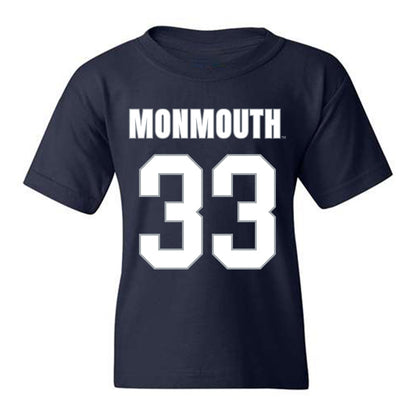 Monmouth - NCAA Men's Lacrosse : Cole Pitcher - Blue Youth T-Shirt