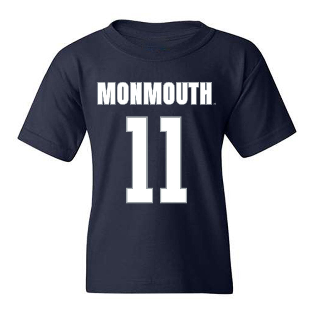 Monmouth - NCAA Men's Lacrosse : Sean Ketchen - Blue Youth T-Shirt-0