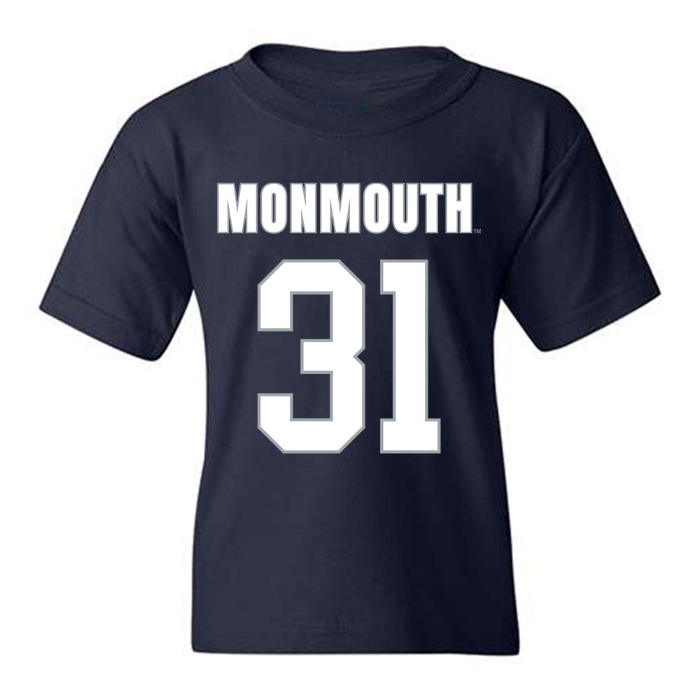 Monmouth - NCAA Men's Lacrosse : Brayden Lasensky - Blue Youth T-Shirt-0