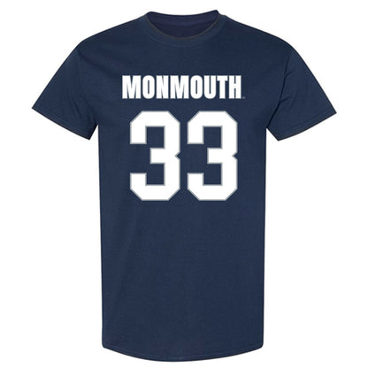 Monmouth - NCAA Men's Lacrosse : Cole Pitcher - Blue T-Shirt