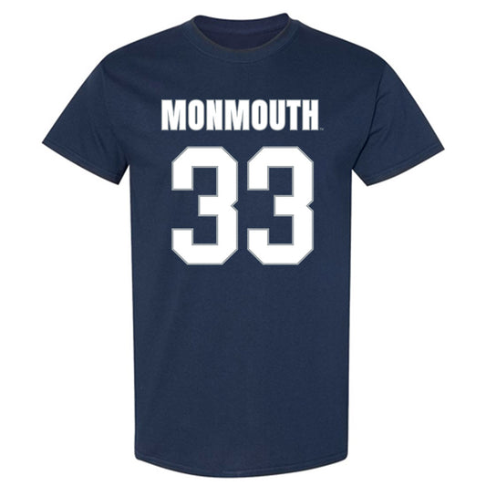 Monmouth - NCAA Men's Lacrosse : Cole Pitcher - Blue T-Shirt