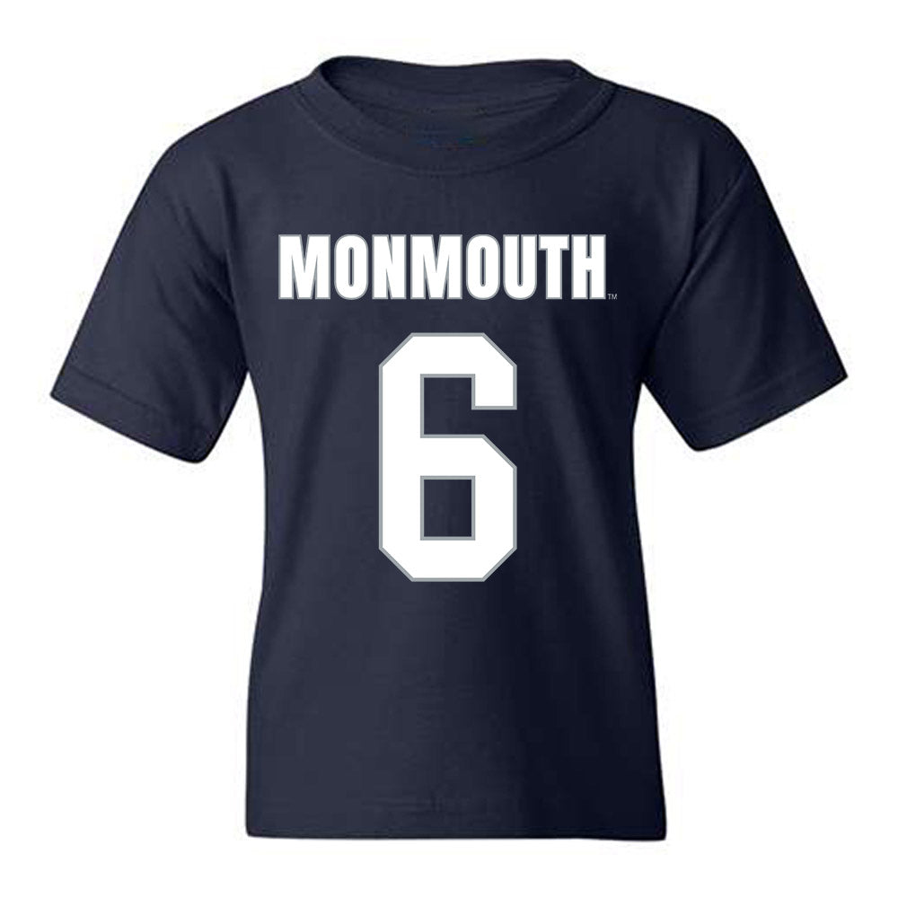 Monmouth - NCAA Men's Lacrosse : Ryan O'Rourke - Blue Youth T-Shirt-0