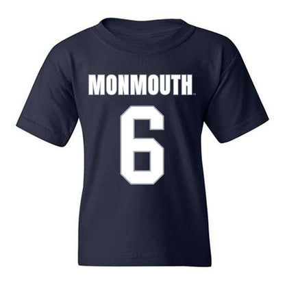 Monmouth - NCAA Men's Lacrosse : Ryan O'Rourke - Blue Youth T-Shirt-0