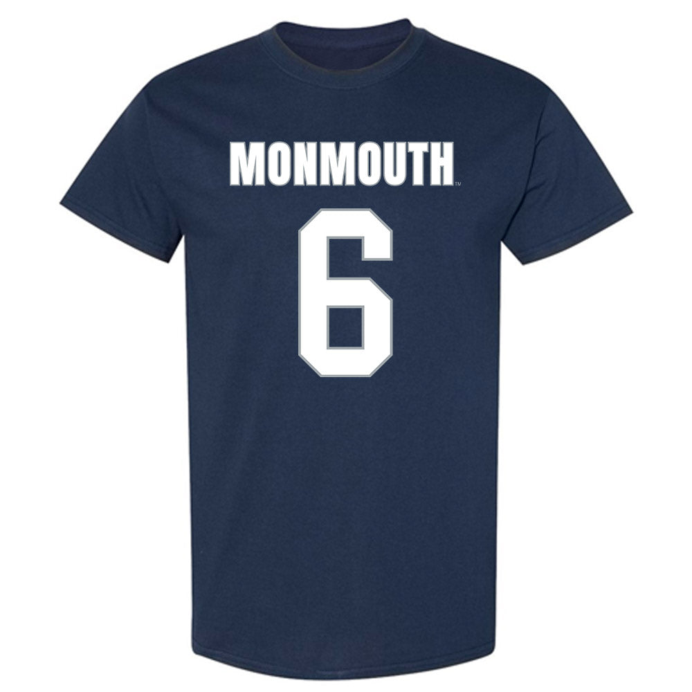 Monmouth - NCAA Men's Lacrosse : Ryan O'Rourke - Blue T-Shirt-0