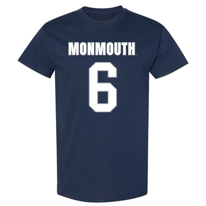 Monmouth - NCAA Men's Lacrosse : Ryan O'Rourke - Blue T-Shirt-0