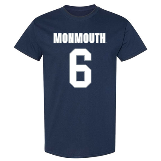 Monmouth - NCAA Men's Lacrosse : Ryan O'Rourke - Blue T-Shirt-0