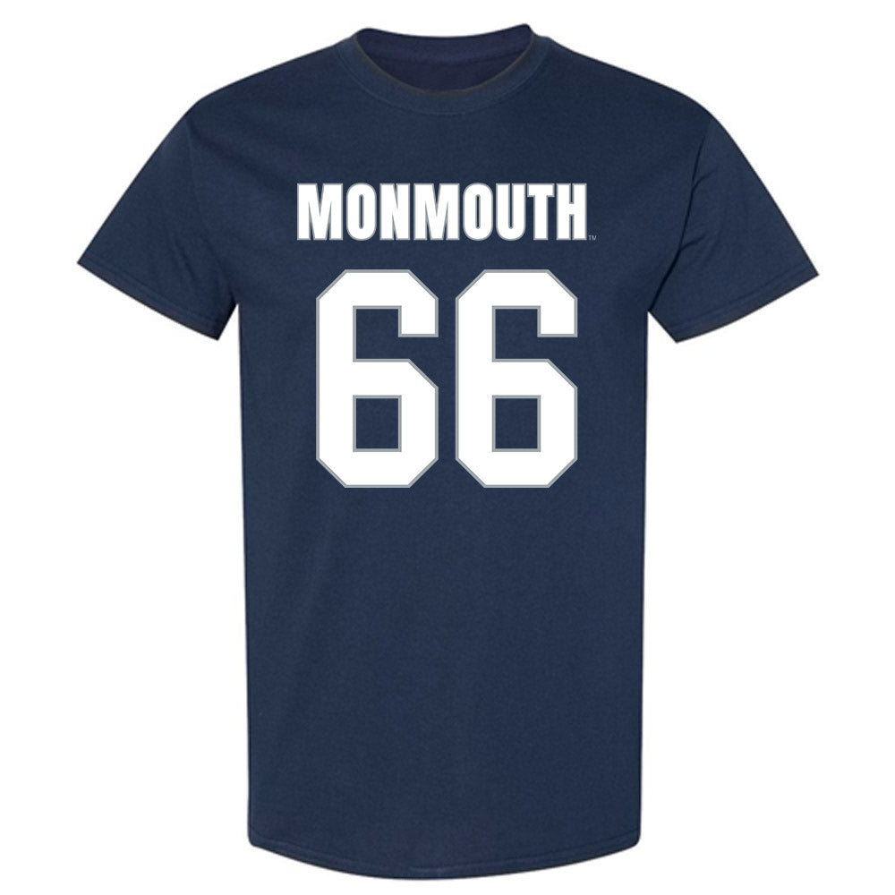 Monmouth - NCAA Men's Lacrosse : Sean Donegan - Blue T-Shirt-0