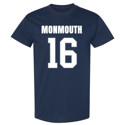 Monmouth - NCAA Men's Lacrosse : Daniel Boyer - Blue T-Shirt-0