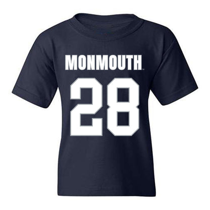 Monmouth - NCAA Men's Lacrosse : Sean Massett - Blue Youth T-Shirt-0