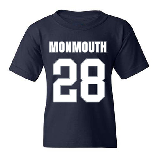 Monmouth - NCAA Men's Lacrosse : Sean Massett - Blue Youth T-Shirt-0